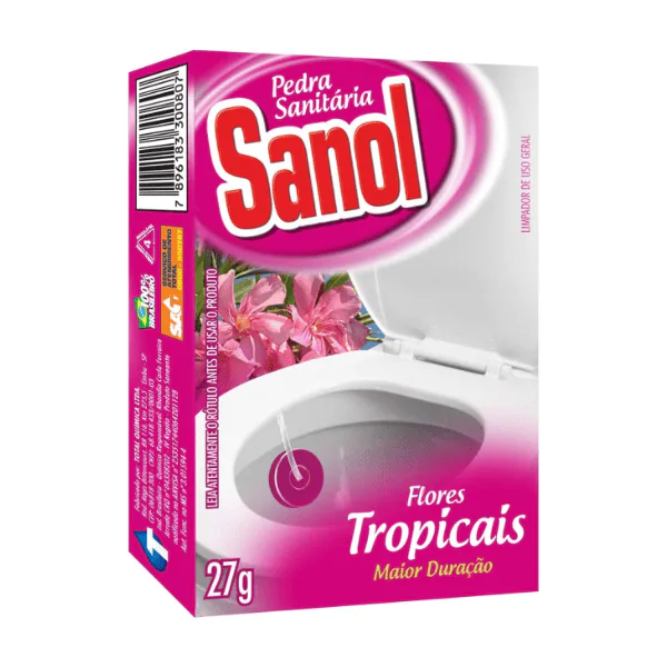 Bloco Sanitário Sanol Flores Tropicais - 1und - Imagem 1