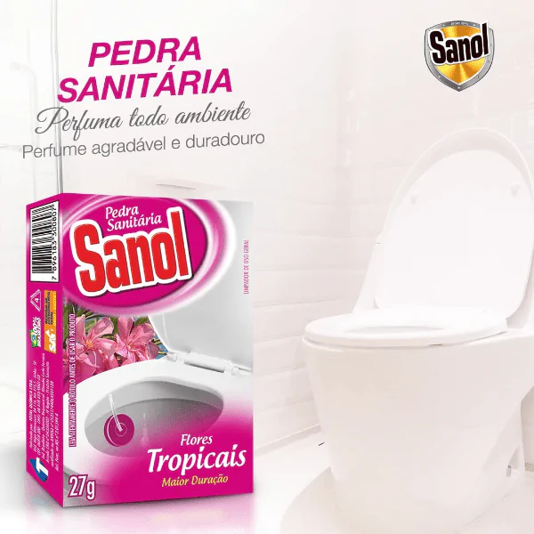 Bloco Sanitário Sanol Flores Tropicais - 1und - Imagem 2