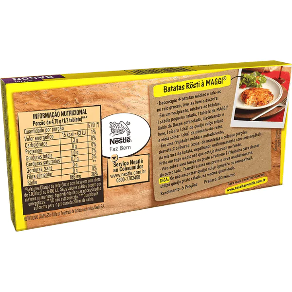 Caldo em Tablete Maggi Bacon - 114gr - Imagem 2