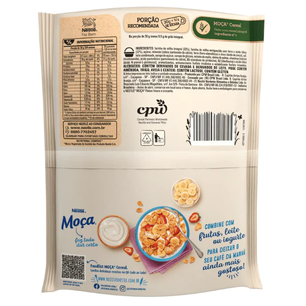 Cereal Matinal Flakes Moça - 120gr - Imagem 2