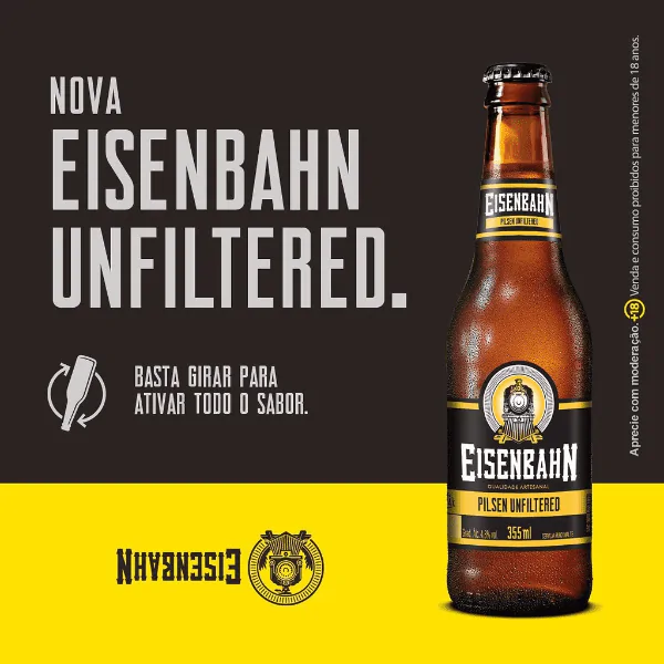 Cerveja Eisenbahn Unfiltered Long Neck - 355ml - Imagem 2