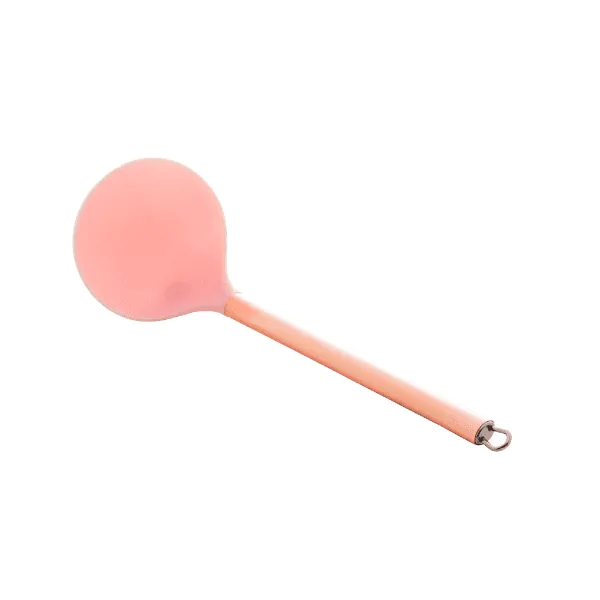 Concha Lyor de Nylon Rosa Cabo Aço Inox Rosé - 30cm - Imagem 2