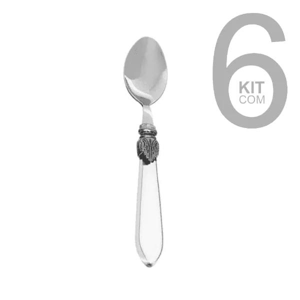 Conjunto 6 Colheres Lyor Mesa Inox Destiny Transp. - 20,5cm - Imagem 2
