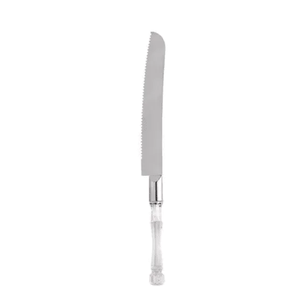 Conjunto Bolo 2 Peças Lyor Inox Cabo Bambu Transparente - Imagem 2
