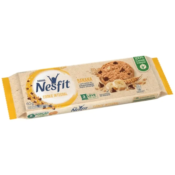 Cookie Nesfit Banana & Chocolate - 60gr - Imagem 2