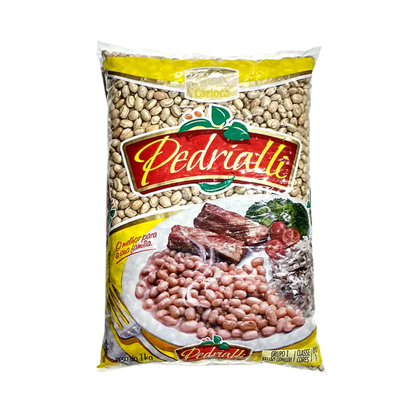 Feijão Carioca Pedrialli - 1KG-1 Feijão Carioca Tipo 1 Pedrialli - 1Kg - Imagem 1