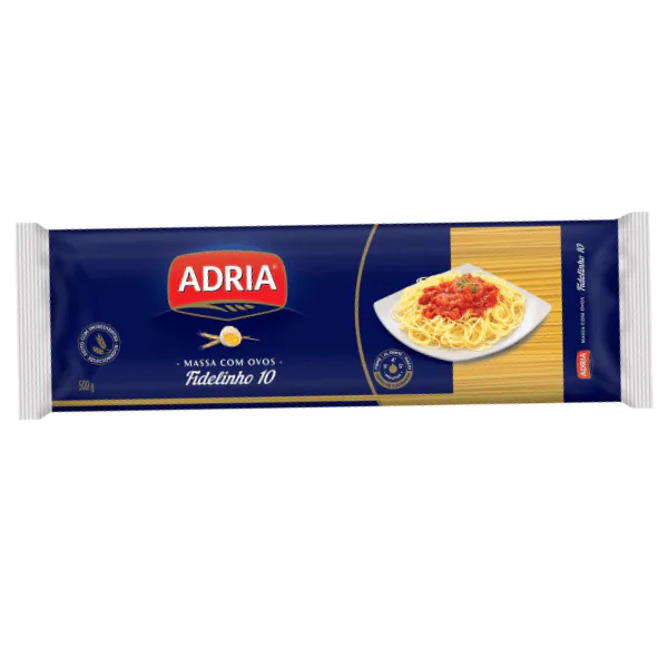 Macarrão Fidelinho 10 Adria com Ovo - 500gr