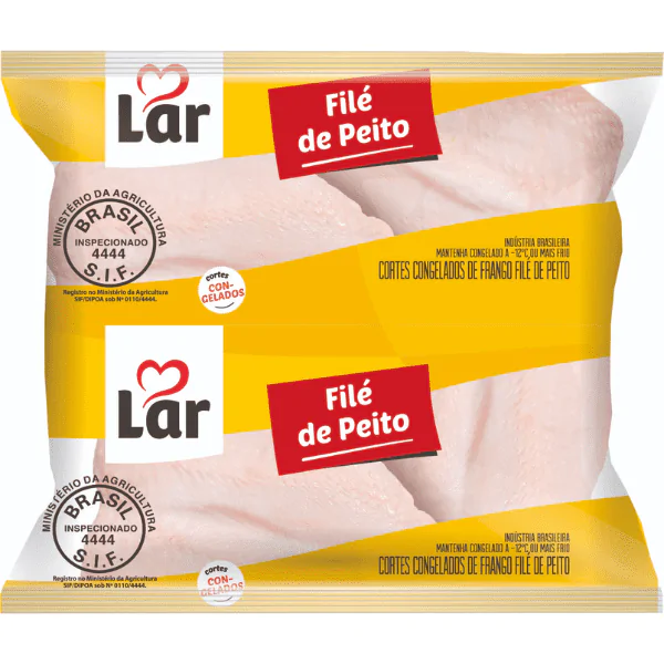 Filé Peito de Frango Congelado Lar - 0,734 Kg - Imagem 1