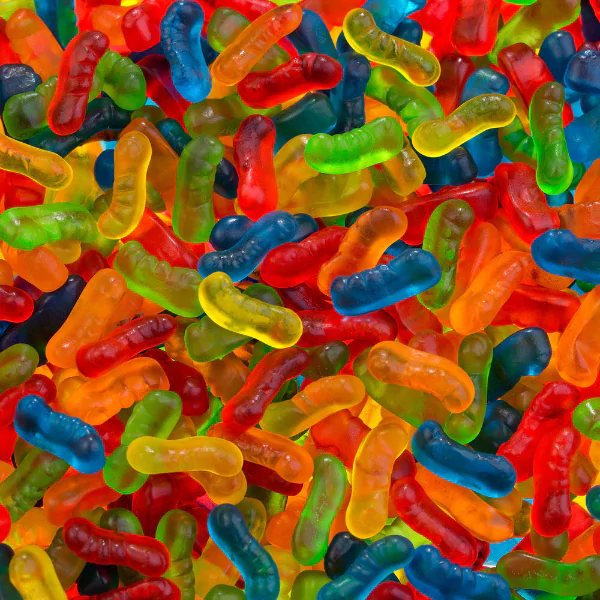 Bala Gelatina Fini Minhocas Brilho - 15gr - Imagem 2