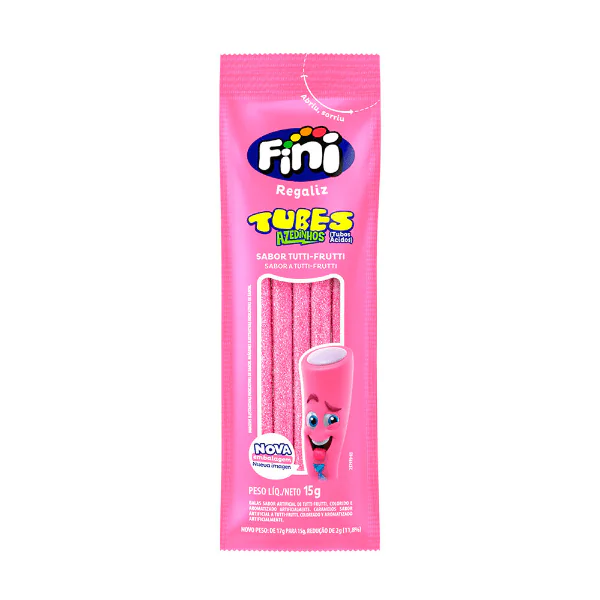 Bala Fini Tubes Tutti Frutti - 15gr