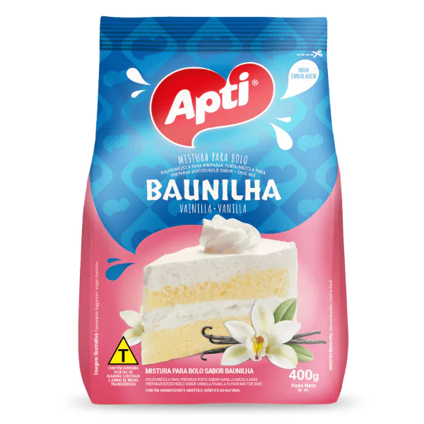 Mistura Bolo Apti Baunilha - 400gr - Imagem 1