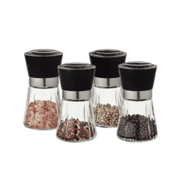 Moedor de Tempero Vidro Lyor Tampa Preta - 170Ml - Imagem 3