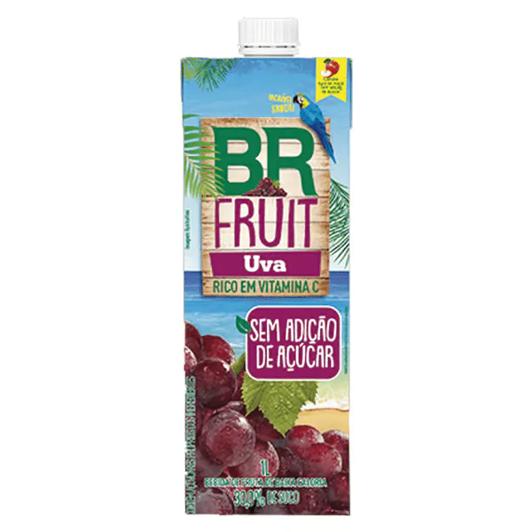 Néctar de Uva BrFruit Sem Açúcar - 1L - Imagem 1