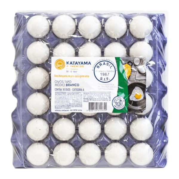 Ovo Branco Grande Katayama - 30und - Imagem 1