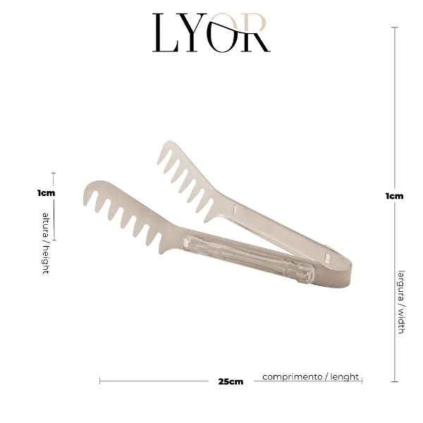 Pegador P/ Massas Lyor Inox Bambu Transp. - 25cm - Imagem 4