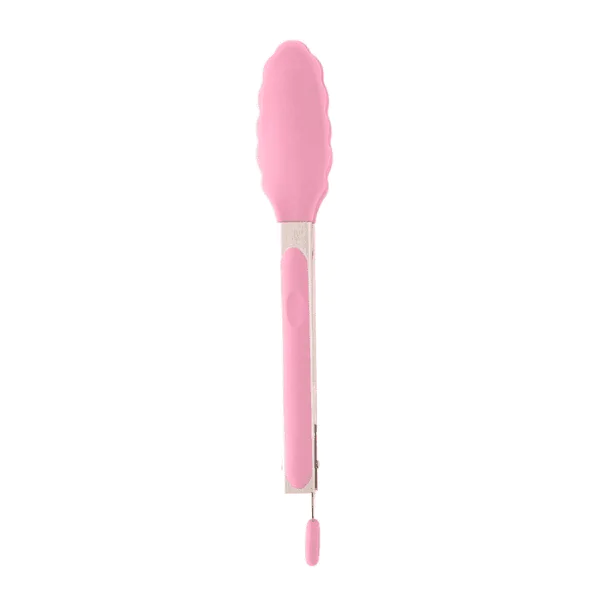 Pinça Silicone C/ Cabo Inox Charmy Rosa - 27cm - Imagem 2