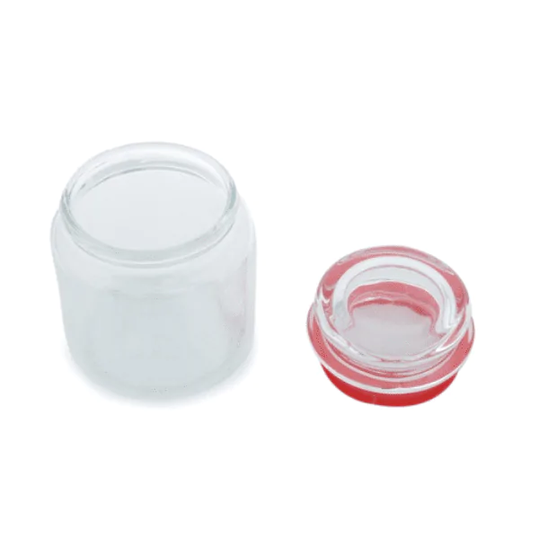 Pote Hermético Lyor Vidro Transp e Silicone Vermelho - 350Ml - Imagem 3