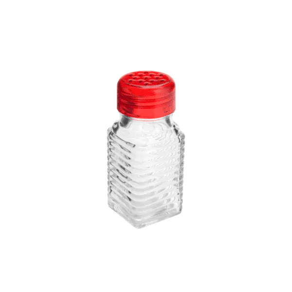 Pote Vidro P/ Temperos Lyor Tampa Vermelha - 80Ml - Imagem 3