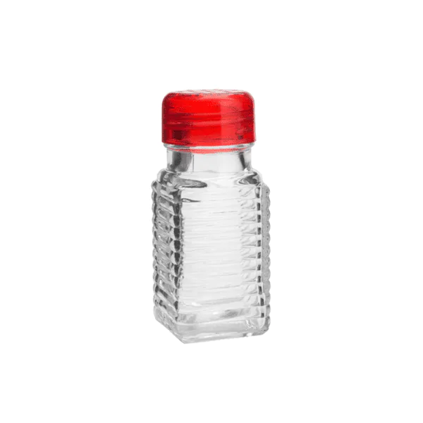 Pote Vidro P/ Temperos Lyor Tampa Vermelha - 80Ml - Imagem 2