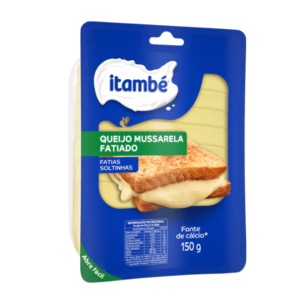 Queijo Mussarela Fatiado Itambé - 150gr - Imagem 1