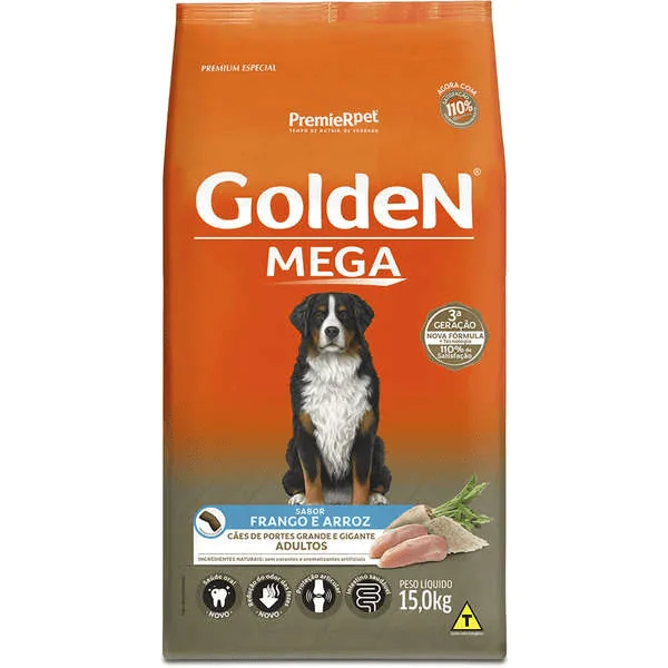 Ração Golden Mega Adultos - 15Kg - Imagem 2