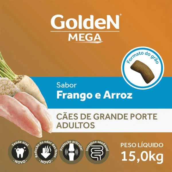 Ração Golden Mega Adultos - 15Kg - Imagem 3