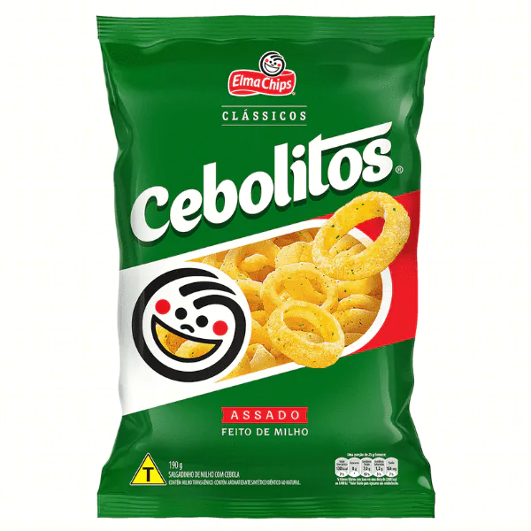 Salgadinho Elma Chips Cebolitos - 60gr - Imagem 1