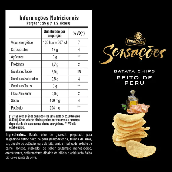 Salgadinho Lays Sensações Peito de Peru - 40gr - Imagem 2