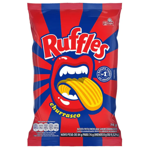 Salgadinho Ruffles Churrasco - 68gr - Imagem 1