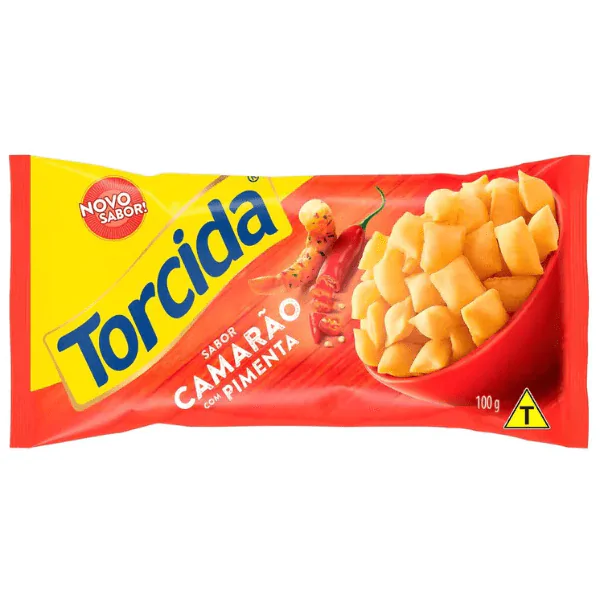 Salgadinho Torcida Camarão Com Pimenta - 100gr - Imagem 1