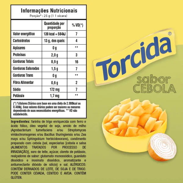 Salgadinho Torcida Cebola - 90gr - Imagem 2