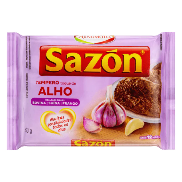 Tempero Sazón Alho para Carnes - 60gr - Imagem 1