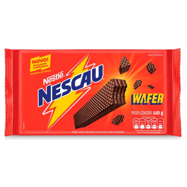 Biscoito Wafer Nescau Chocolate - 110gr