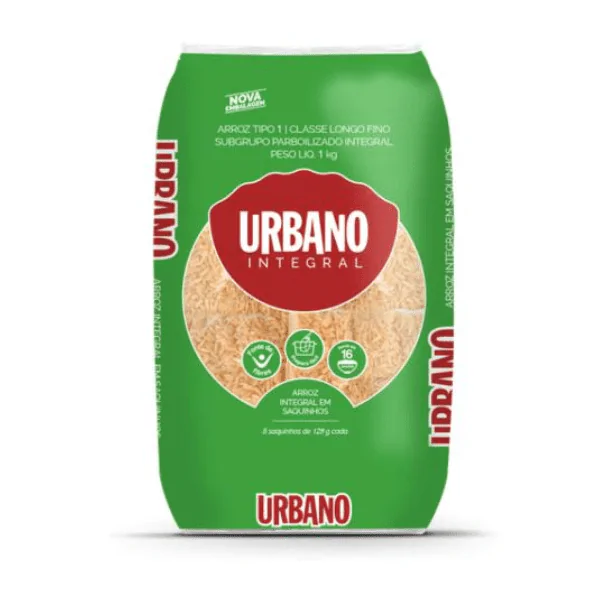 Arroz Urbano Integral Tipo 1 - 500G-1 Arroz Urbano Integral Tipo 1 - 500gr - Imagem 1