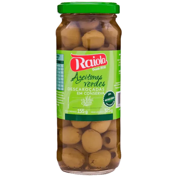 Azeitona Verde Sem Caroco Raiola Vd - 160gr