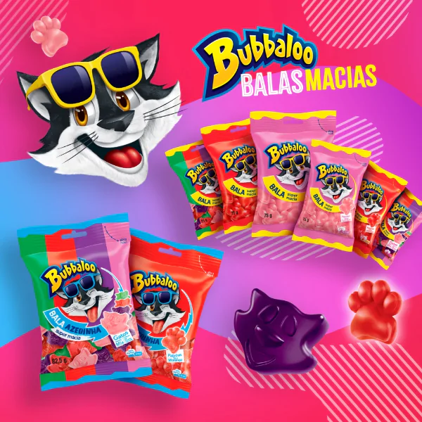 Bala Bubbaloo Tutti Frutti  - 75gr - Imagem 4