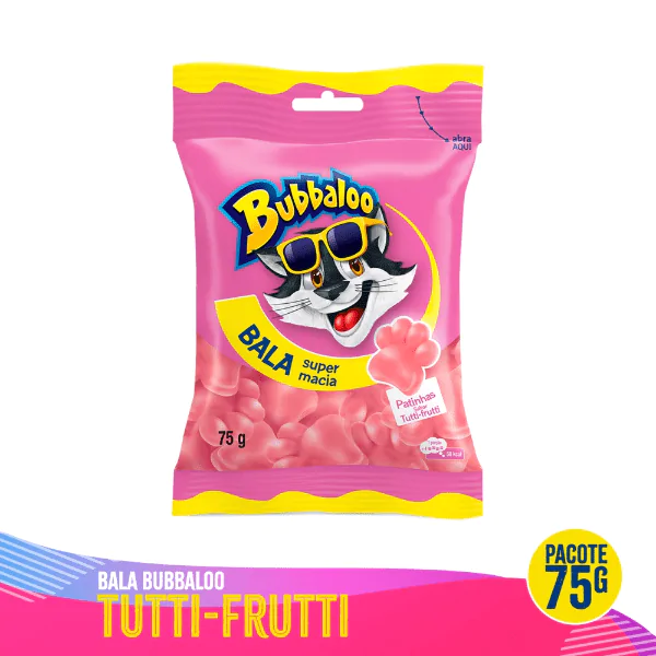 Bala Bubbaloo Tutti Frutti  - 75gr - Imagem 2