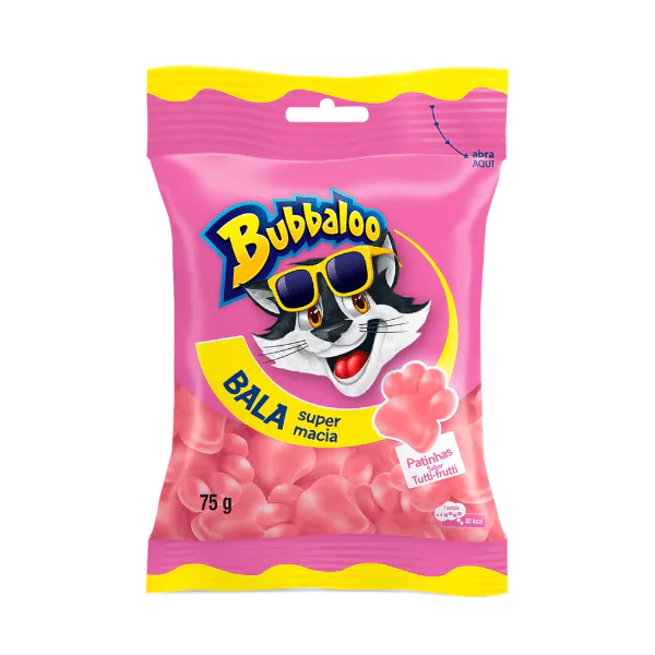 Bala Bubbaloo Tutti Frutti  - 75gr - Imagem 1