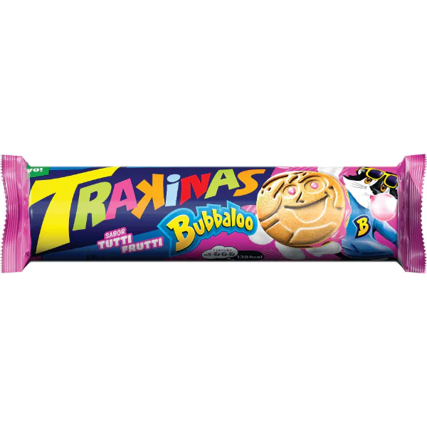 Biscoito Trakinas Bubbaloo - 126gr - Imagem 1