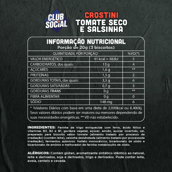 Biscoito Club Social Crostini Tomate & Salsinha - 80gr - Imagem 4