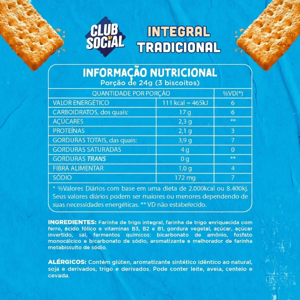 Biscoito Club Social Integral - 144gr - Imagem 4