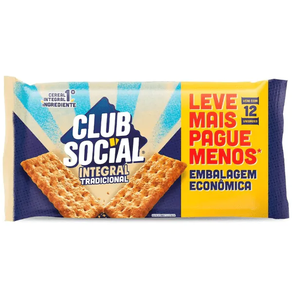 Biscoito Club Social Integral Tradicional - 288G - Imagem 1