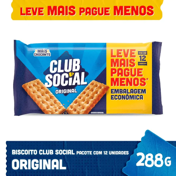 Biscoito Club Social Original - 288gr - Imagem 2