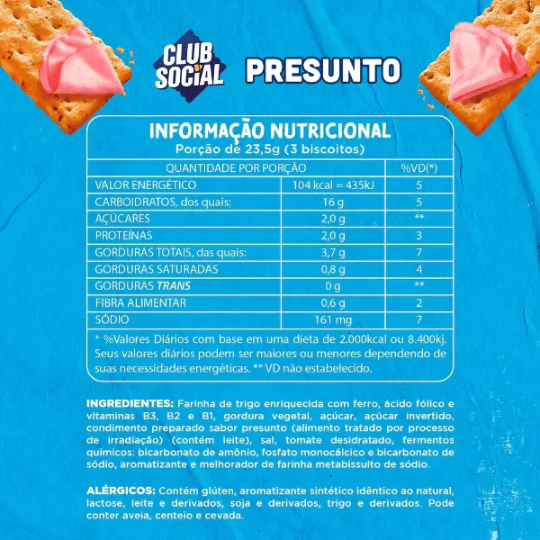 Biscoito Club Social Presunto - 141gr - Imagem 4