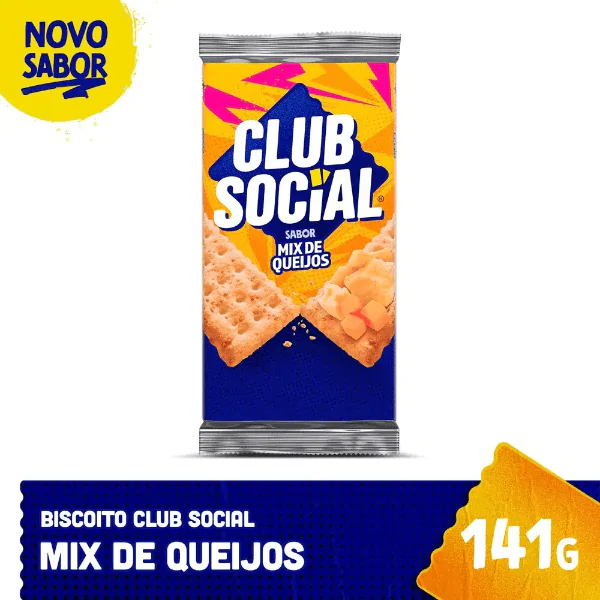 Biscoito Club Social Mix Queijo - 141gr - Imagem 2