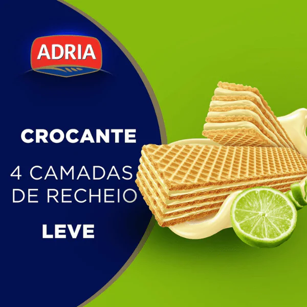 Biscoito Wafer Adria Limão - 100G - Imagem 2