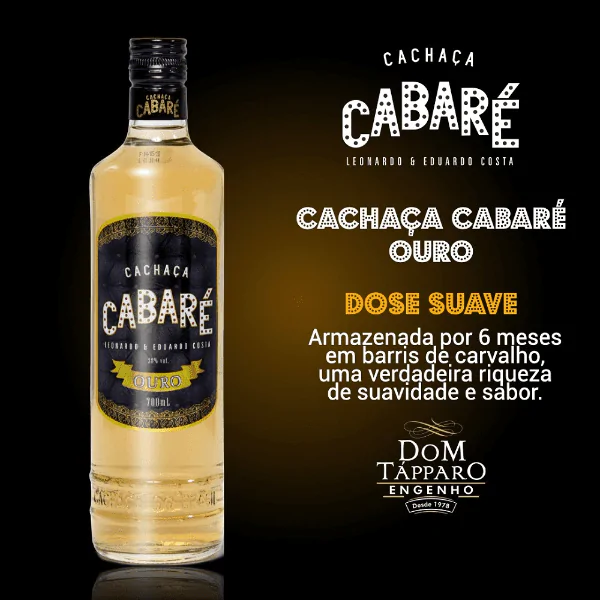 Cachaça Cabaré Ouro - 700Ml - Imagem 2