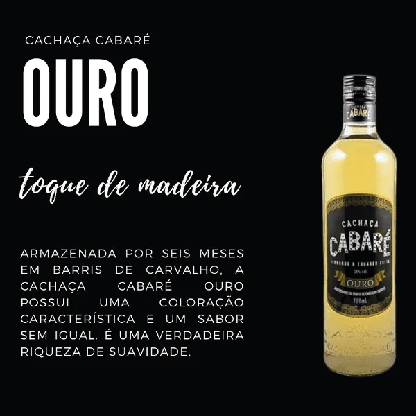 Cachaça Cabaré Ouro - 700Ml - Imagem 3