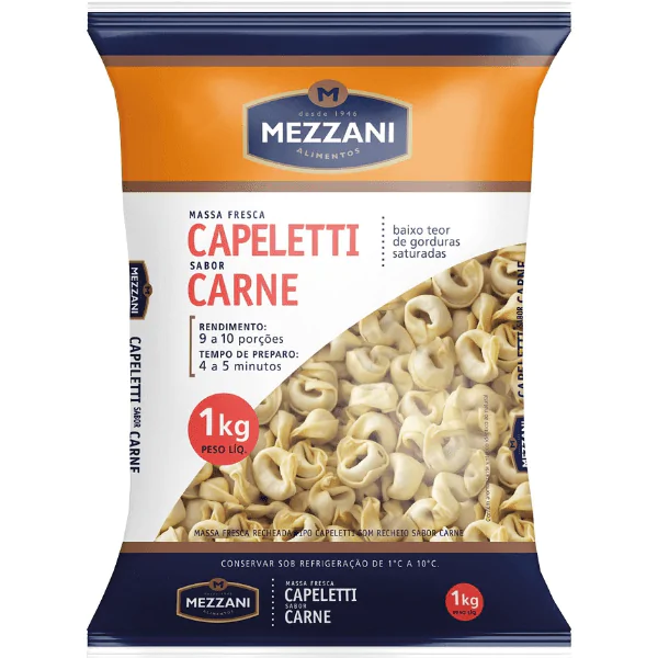 Capeletti Mezzani Carne - 1Kg - Imagem 1