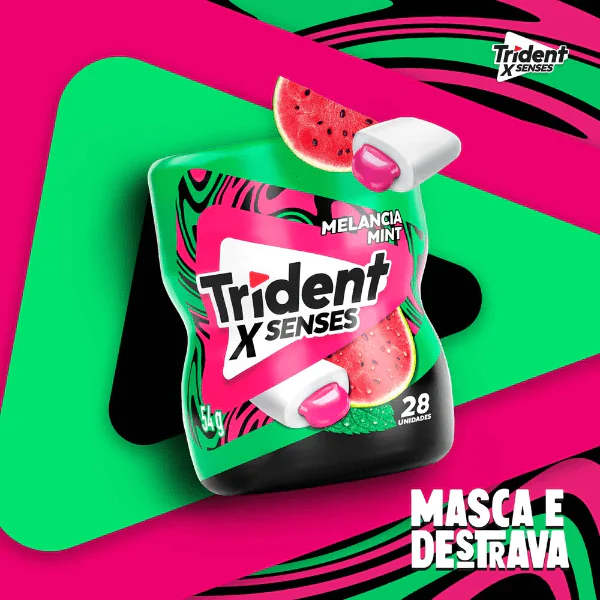 Chiclete Trident Garrafa Melancia Mint - 54G - Imagem 3